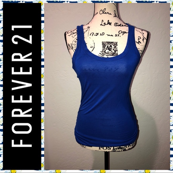 Forever 21 Tops - F21 royal blue tank sz L